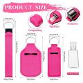 80 Pieces Travel Bottle Keychain Holder Chapstick Holder Set