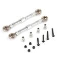 Cnc Metal Tie Pull Rod Set for 1/5 Hpi Km Rovan Car Toys Parts,silver