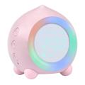 Kids Alarm Clock for Kids Color Night Light, Adjustable Pink