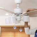 4 Pcs Crystal Ceiling Fan Pull Chain for Ceiling Light Fan (heart)