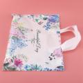 50pcs Flower Gift Bags Plastic Shopping Bags Clothing Package Bags