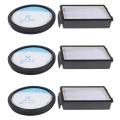 3x Filter Kit for Hepa Rowenta Rowent Compact Power Vacuum Cleaner