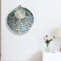 Woven Wall Basket Decor Boho Seagrass for Home Kitchen Living Room E