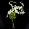 Artificial Silk Wisteria Vine Silk Hanging Flower 6 Pieces,white