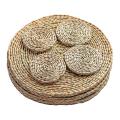 8 Pcs Round Weave Placemat for Table,pans Teapots,12 Inch,4 Inch