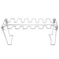 Chicken Wing Leg Rack for Grill Smoker Oven Stainless Steel Vertical
