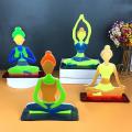 2pcs Yoga Ornament Resin Molds Yoga Coaster Silicone for Diy Home C