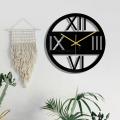 11.8 Inch Roman Numerals Wall Clock for Living Room Home Decorative