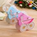 50pcs Baby Trolley Candy Boxes Candy Box Decor Birthday Gift (pink)