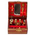 1/10 Doll House Wooden Mini Vintage Jewelry Scene Box Decor Model