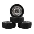 4pcs 1/10 Rc Car Rally Rubber Tires&wheel Rim for Tamiya Trxaasa Hpi