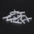 Plastic Tee Shape Aquarium 3-way Air Valve Connectors 10 Pcs White