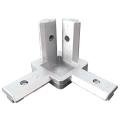 T-slot Aluminum 2020 3-way Angle Bracket Connector with Screw