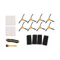 8 Brushes + 4 Hepa Filters + 1 Brushes for Ecovacs Deebot N79 N79s