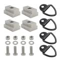 Bed Deck Rails Cleat Tie Down Anchors Rings for Toyota Tacoma
