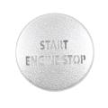 Engine Start Stop Push Button Switch Sticker Cover for Lr4, Silver