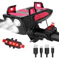Usb 4000mah Headlight,front Light and Speaker with Mobile Power Red