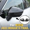 Carbon Fiber Car Rearview Mirror Cover for Nissan X-trail Rogue 2021