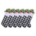 Christmas Stockings for Holiday Xmas Party Decorations White