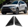 Car Glossy Black Rear Triangle Louver Cover for Harrier Venza 2020+