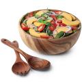 Salad Bowl-large 9.4 Inch Acacia Wood with Spoon, for Fruit, Salad