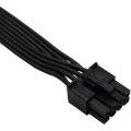 Atx Cpu 8pin Male to Dual Pcie 2x 8pin Male Cable for Corsair Modular