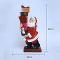 1pcs Santa Claus Sculpture Christmas Doll Resin Holiday Table Decor A
