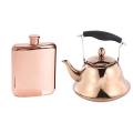 For Gas Stove 2l Steel Whistle Tea Kettle Water Bottle Rose Gold