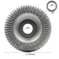 7/8 Inch Bore Wood Grinding Wheel Carving Disc(100mm, Arc Type)