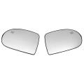 2pcs Door Wing Side Mirror Glass Heated for Jeep Compass 2007 - 2017
