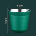 80ml Double Wall Stainless Steel Espresso Cup Insulation,e