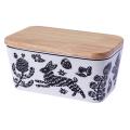 Butter Box Ceramic Container Storage Tray Dish Cheese Food Tool B