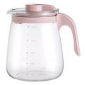 High Borosilicate Glass Cold Water Jug Large Capacity Household Pink