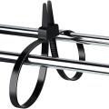 Double Buckle Nylon Cable Tie 250 Pounds Heavy Tensile Strength,black