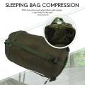 Sleeping Bag Compression Sack Pouch Camping Equipment Army Green