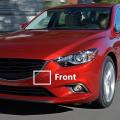 For Mazda 6 Atenza Sedan 13-16 Black Front & Rear Bumper Hook Cover