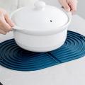 2pcs Tpr Dish Drying Mat for Kitchen Sink Protection Mat (blue)