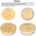 6 Pack Yogurt Jar Lids Set, Bamboo Lids That for Perfect Sealing