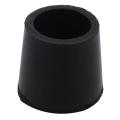 30 Pcs Rubber Cone Shape Desk Feet Protector Chair Leg Tip Pad Black