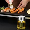 Silicone Glass Oil Bottle with Brush Grill Oil Brushes Tools 135ml