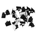20pcs Black Plastic Cable Clamps Self Car Cable Clips Wire Organizer