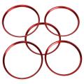 5pcs Red Air Vent Outlet Cover Ring Trim for Benz A Class A200 A180