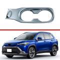 For Toyota Corolla Cross Car Cup Holder Frame Cover Chrome A