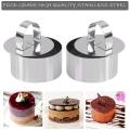 Set Of 8 - Round Cake Ring Cake Molds, Mousse and Pastry Food Rings