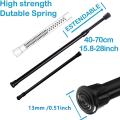3pcs Spring Curtain Rods 16 to 28 Inch Tension Rod Spring Curtain Rod