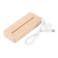 Wooden Rectangle Light Base,wood Base White Light