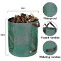 4 Pack 32 Gallons Garden Waste Bags, Reusable Yard Bags Heavy Duty
