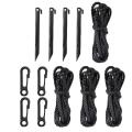 12pcs Inflatable Piles and Tethers,with Hooks,for Garden Home Lawn