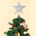 25cm Christmas Tree Star Top Hat New Year Decoration (red)