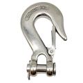 Loading Stainless Steel Swivel Lifting Hook with Latch Rigging